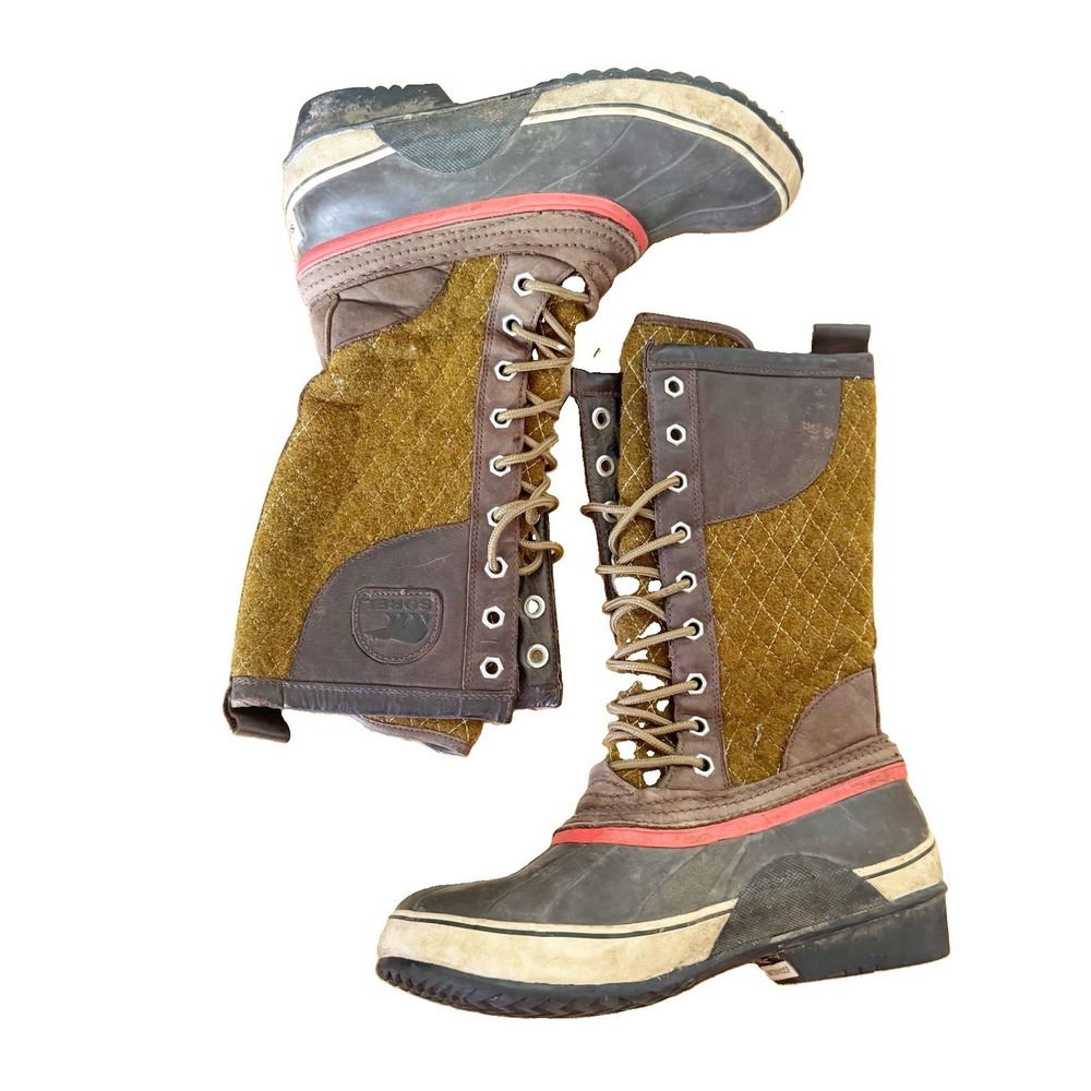 SOREL WOMEN'S NL1619-310 LACE UP WATERPROOF BOOTS SIZE 7‎